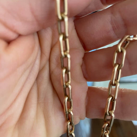 Grande Luxe Link Drawn Cable Chain Necklace in Rose Gold 18” - Picture 3 of 6